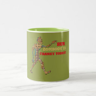 Cranky Zombie Two-Tone Coffee Mug