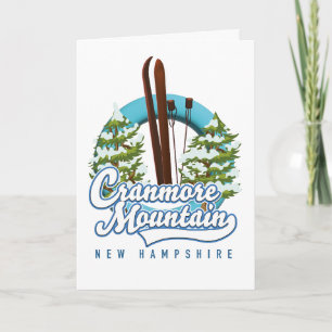 Cranmore Mountain New Hampshire Ski logo Holiday Card