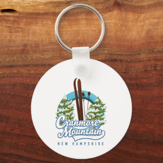 Cranmore Mountain New Hampshire Ski logo Key Ring