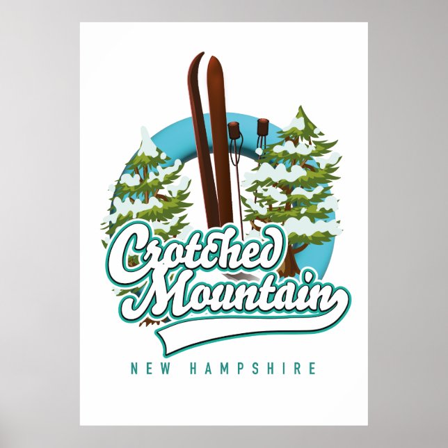 Cranmore Mountain New Hampshire Ski logo  Poster (Front)
