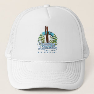 Cranmore Mountain New Hampshire Ski logo Trucker Hat