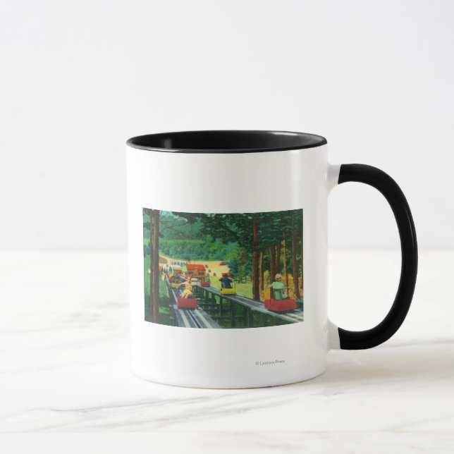 Cranmore Mountain Ski-Mobile in Summertime Mug (Right)
