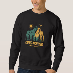 Crans-Montana Mountains Switzerland Hiking Outdoor Sweatshirt