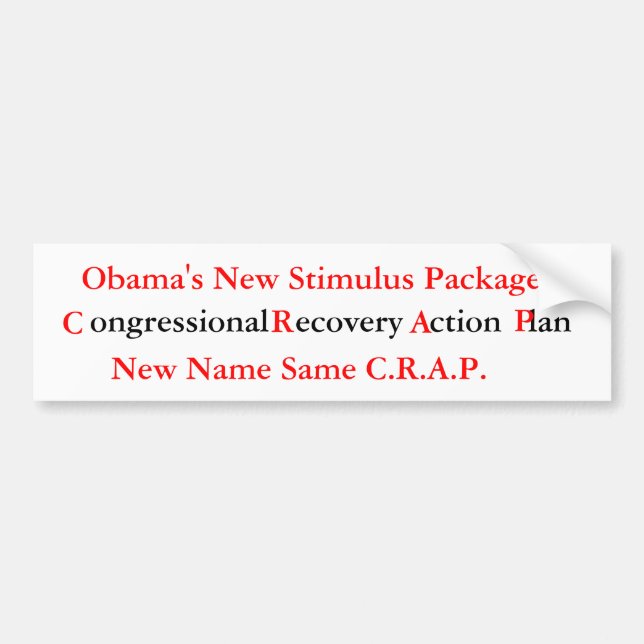 CRAP BUMPER STICKER (Front)