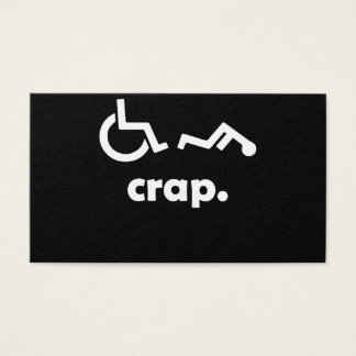 Crap Handicap Funny Wheelchair Tee Disabled Rude O