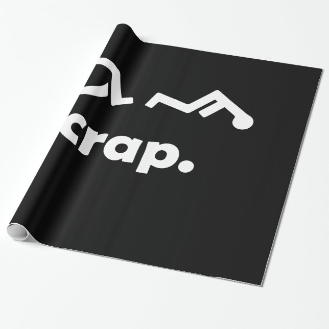 Crap Handicap Funny Wheelchair Tee Disabled Rude O Wrapping Paper (Unrolled)
