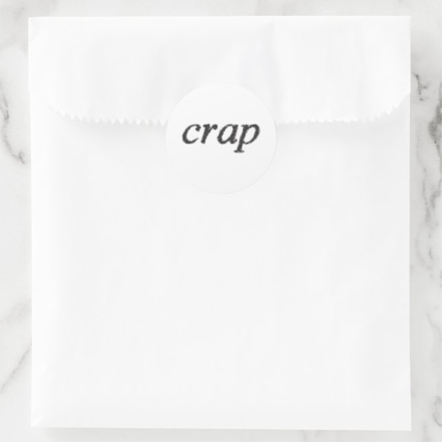 Crap round small stickers (Bag)