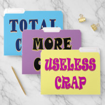 CRAP Set of File Folders