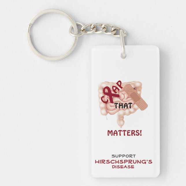 Crap That Matters! Support Hirschsprung's Disease Key Ring (Front)
