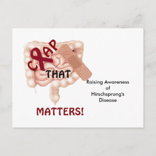 Crap That Matters! Support Hirschsprung's Disease Postcard