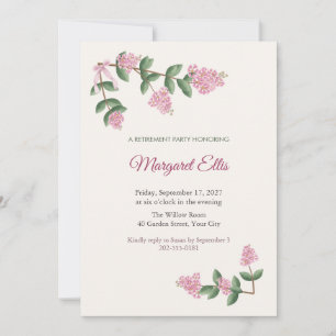 Crape Myrtle Corners Retirement Party Invitation