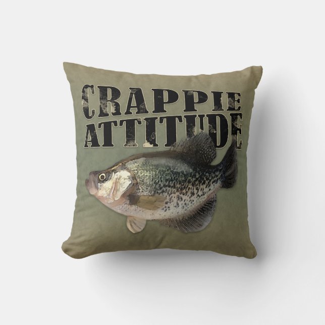 Crappie Attitude Fish Fishing Cushion (Front)