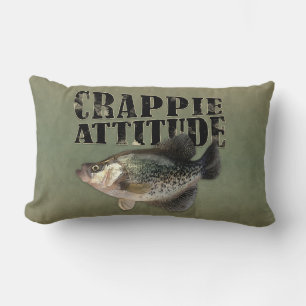 Crappie Attitude Fish Fishing Lumbar Cushion