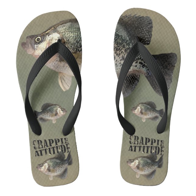 Crappie Attitude Fishing Thongs (Footbed)