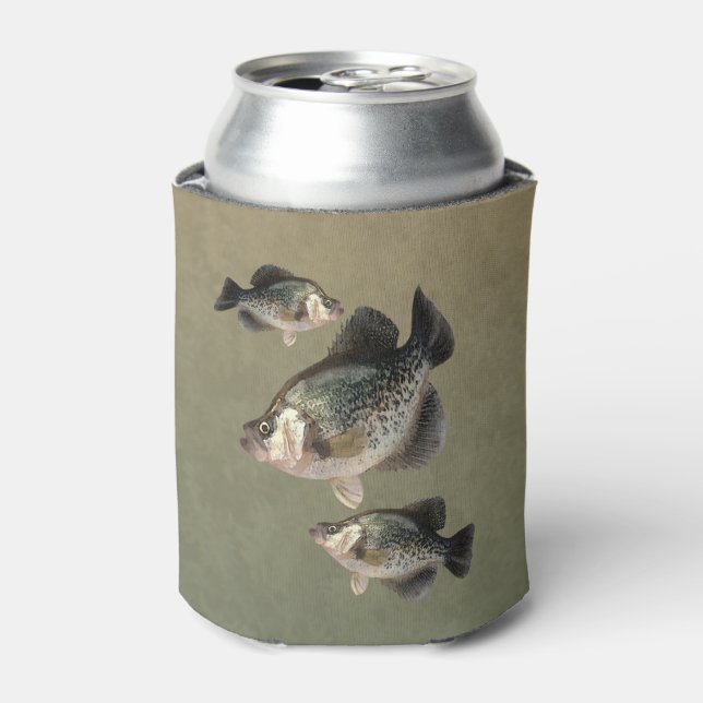 Crappie Fish Can Cooler (Can Front)