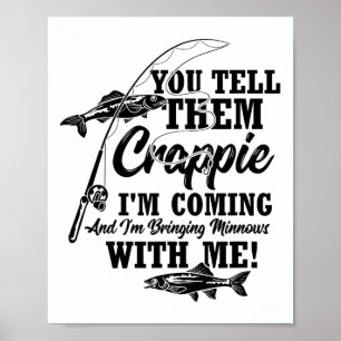 Crappie Fishing Angler Poster