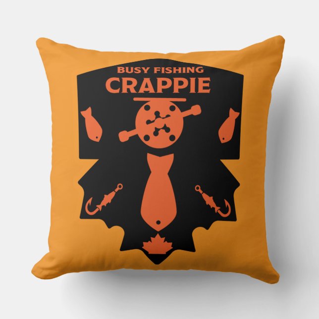 Crappie Fishing Canada Cushion (Front)