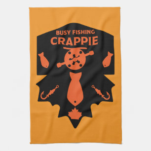 Crappie Fishing Canada Tea Towel