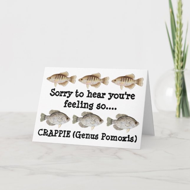Crappie Get Well Card (Front)