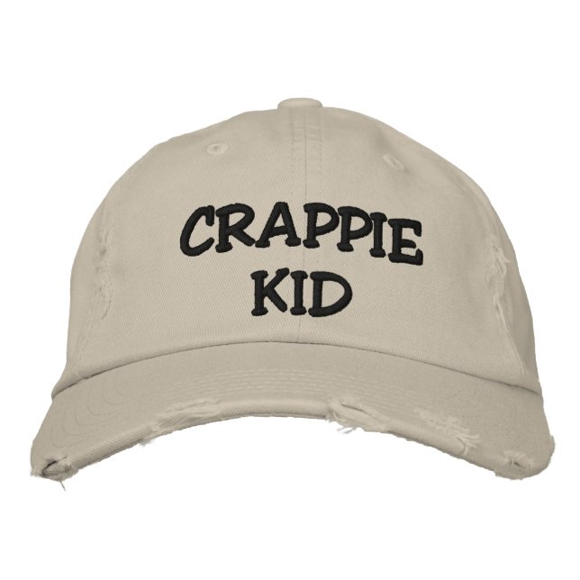 CRAPPIE KID - EMBROIDERED (AND CUSTOMIZABLE) HAT (Front)
