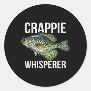 Crappie Whisperer Classic Round Sticker