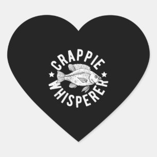 Crappie Whisperer - Fish Heart Sticker