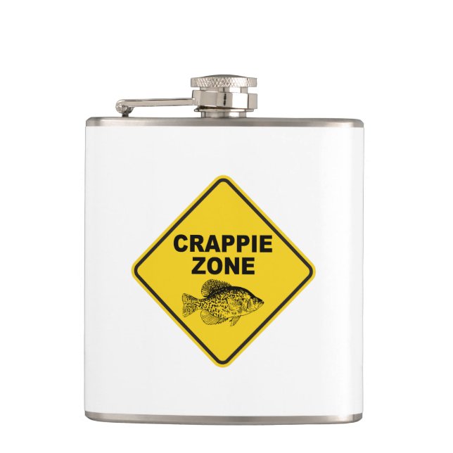 Crappie Zone Hip Flask (Front)