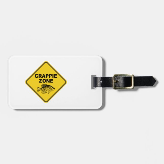 Crappie Zone Luggage Tag (Front Horizontal)