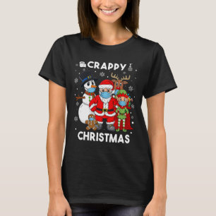 Crappy Christmas Santa And Friends Fun Boys Kids X T-Shirt