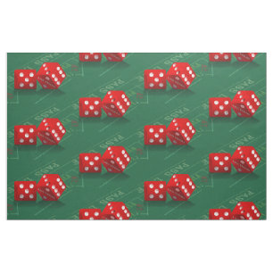 Craps Table With Las Vegas Dice Fabric