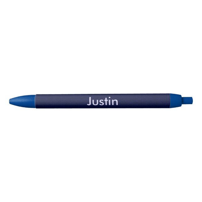 Craquelure Textured Dark Blue Add Name Trim Pen (Front)