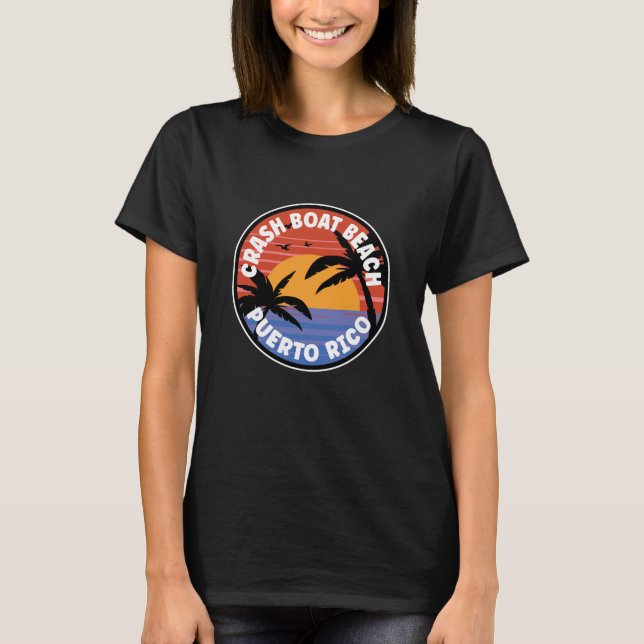 Crash Boat Beach Puerto Rico Sunrise T-Shirt (Front)