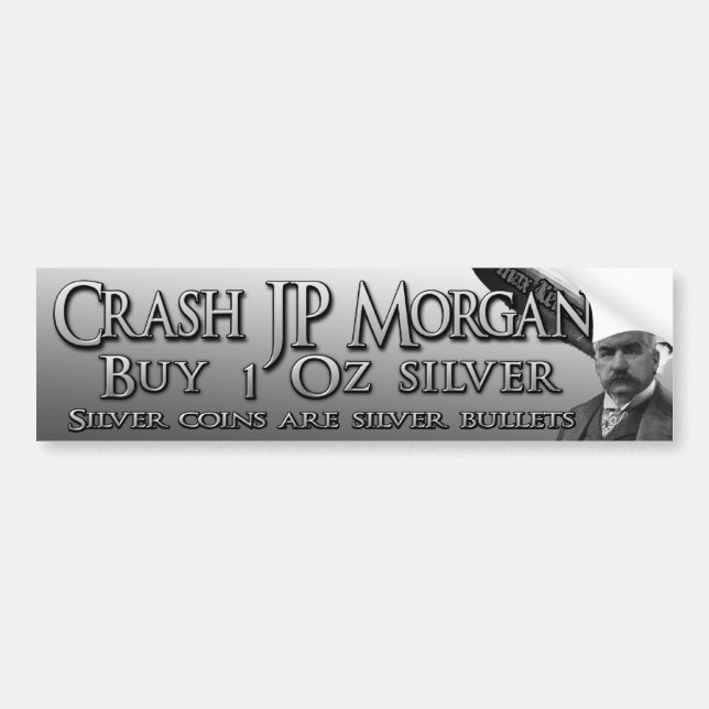 Crash JP Morgan Bumper Sticker (Front)