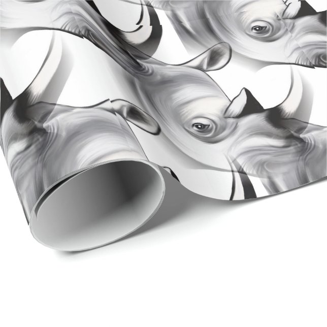 Crash of Rhinos Wrapping Paper (Roll Corner)