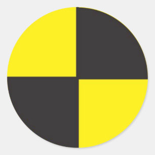 crash test dummies, r&d classic round sticker