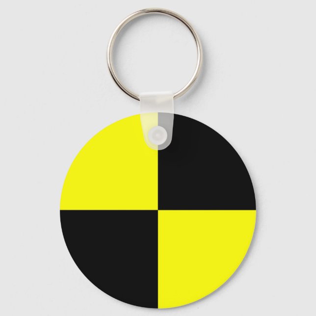 crash test dummies symbol sign car accident key ring (Front)