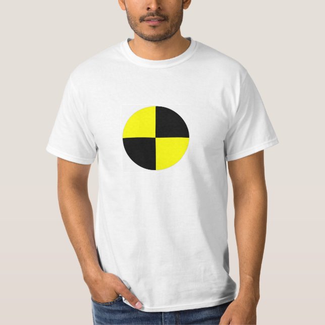 crash test dummies symbol sign car accident T-Shirt (Front)