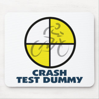 CRASH TEST DUMMY - bike Mouse Pad