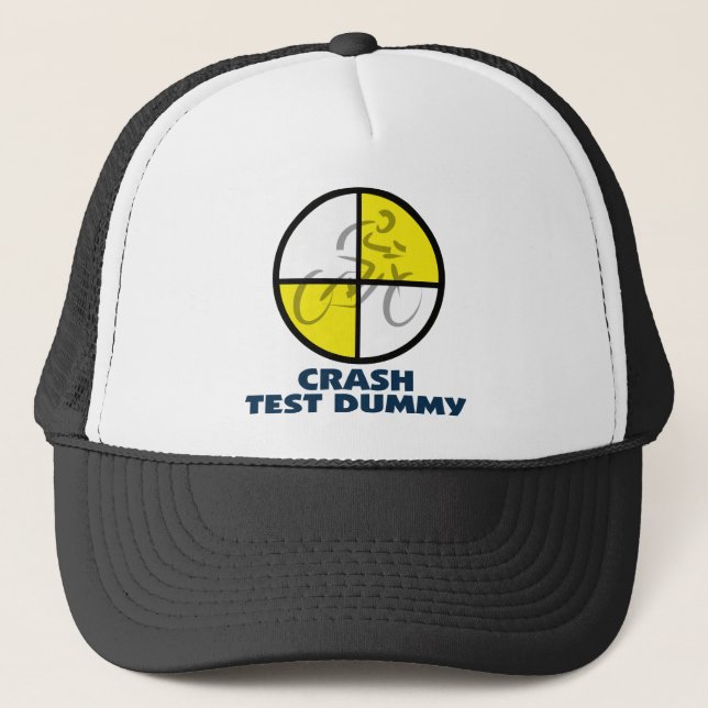 CRASH TEST DUMMY - bike Trucker Hat (Front)