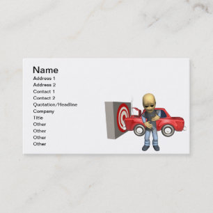 Crash Test Dummy Business Card