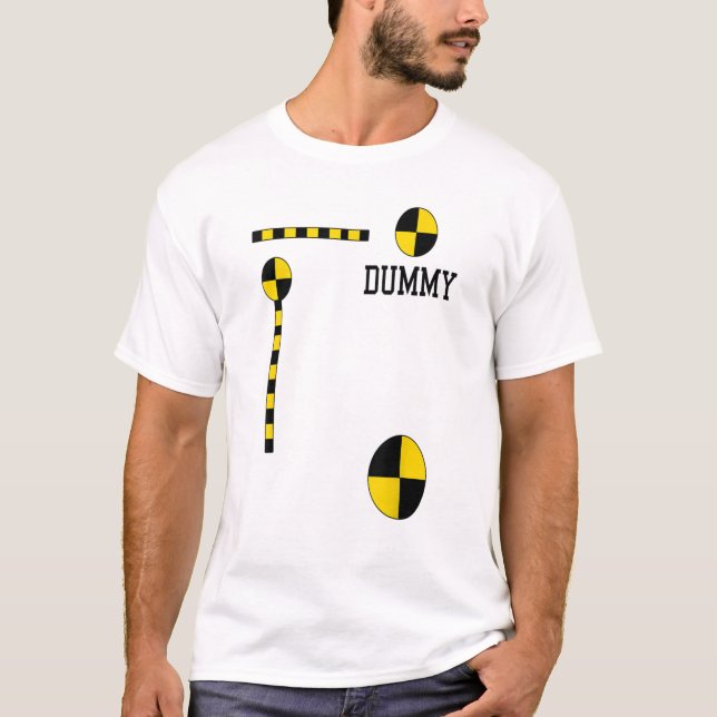Crash Test Dummy Costume for Halloween T-Shirt (Front)