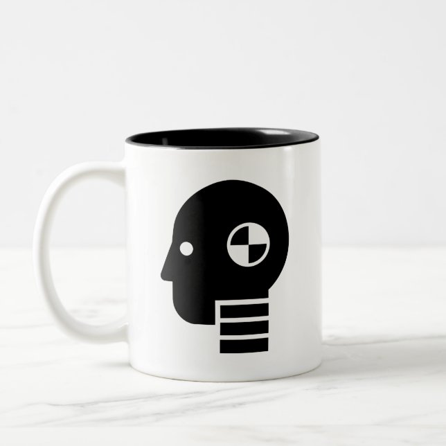 Crash Test Dummy Pictogram Mug (Left)