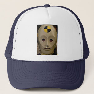 Crash test dummy trucker hat