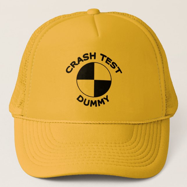 Crash Test Dummy Trucker Hat (Front)