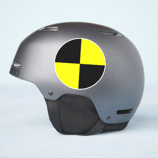 Crash test dummy vinyl stickers | black and yellow