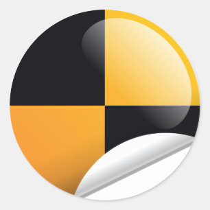 Crash Test Mark Classic Round Sticker