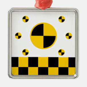 Crash Test Markers Bold Style Metal Tree Decoration