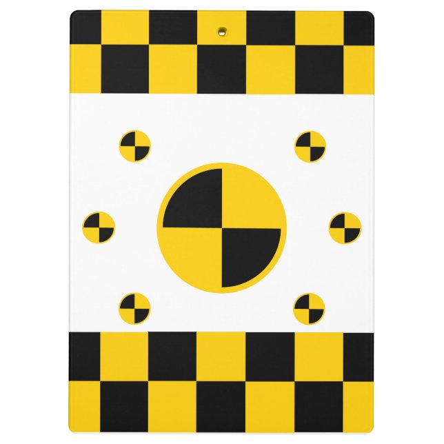 Crash Test Markers Clipboard (Back)