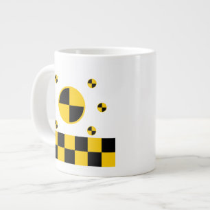 Crash Test Markers Graphics Large Coffee Mug