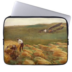 Crashed Aeroplane (by John Singer Sargent) Laptop Sleeve